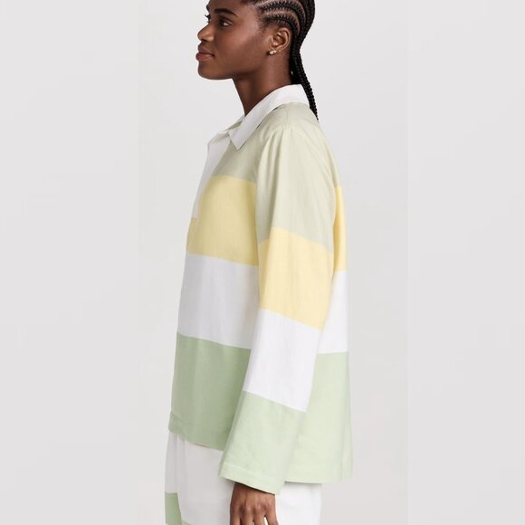 Rare Marrakshi Life Oversized Rugby Shirt NWT - Pastel Stripes - Picture 7 of 13